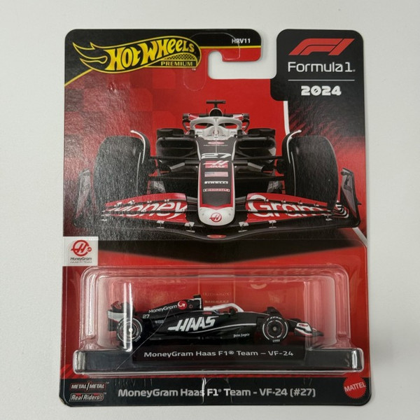 Hot Wheels Premium: Formula 1 MoneyGram Haas F1 Team VF-24 #27 (1:64 Scale) 2024