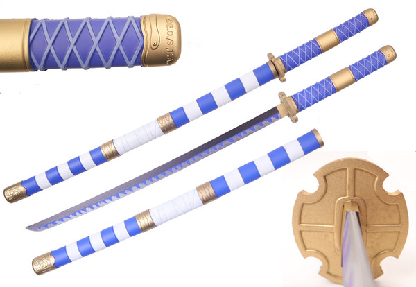 Foam - Luffy Kitetsu II (White/Blue) Samurai Sword Official Licensed 40" (One Piece Anime)