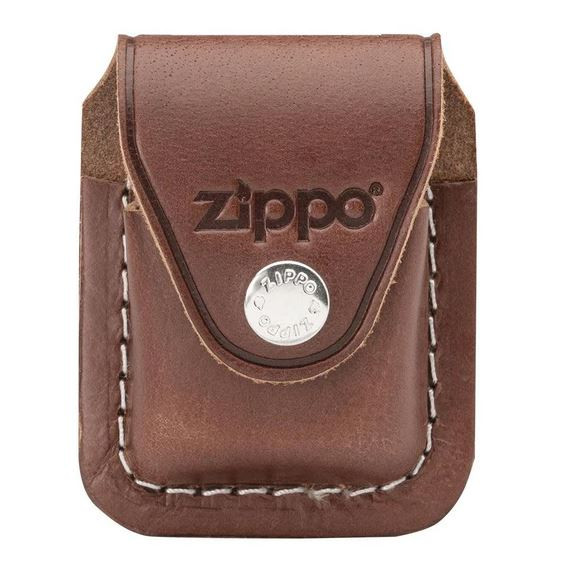 Brown Zippo Lighter Pouch - Clip