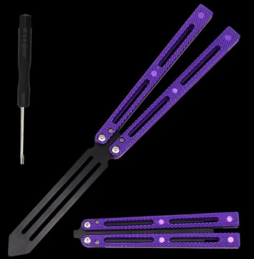Butterfly Trainer (PURPLE) Textured Handle