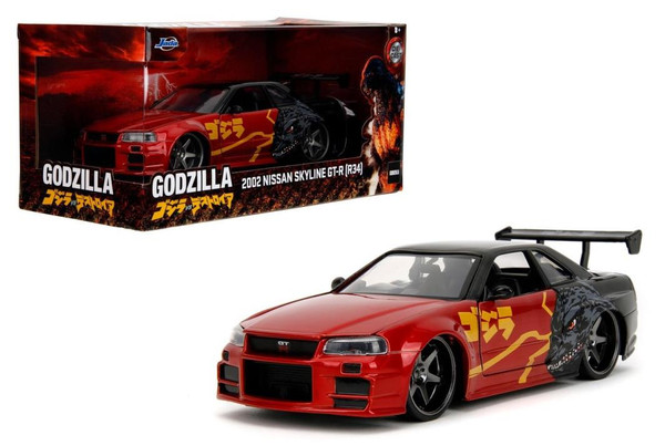 Model Car - 1:24 Nissan Skyline 2002 GT-R (R34) (GODZILLA)