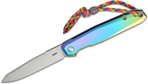 CRKT - Facet Framelock (Iridescent) A/O Pocket Knife (3.37" Satin 12C27)