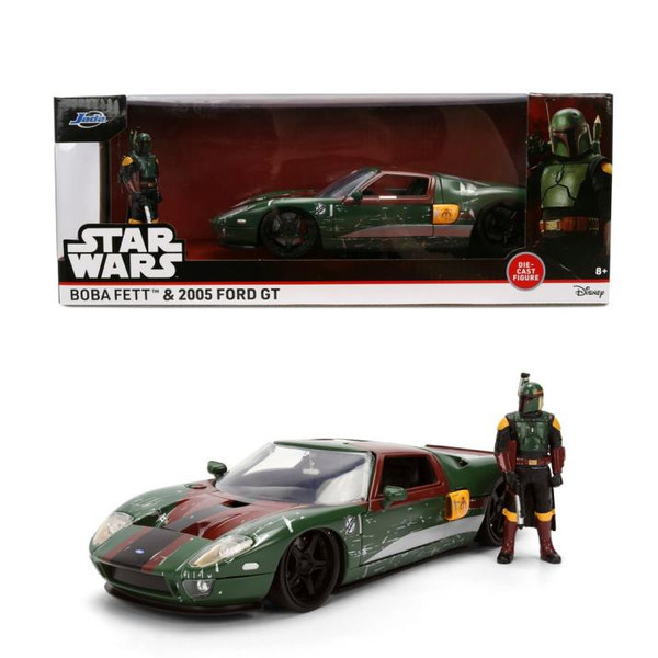 Model Car - 1:24 Star Wars - 2005 Ford GT w/ BOBA FETT