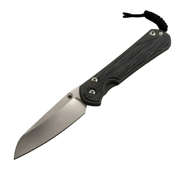 CRK - Large Sebenza 31 (Insingo) (Black Canvas) (3.61" Stonewashed MagnaCut) L31-1220