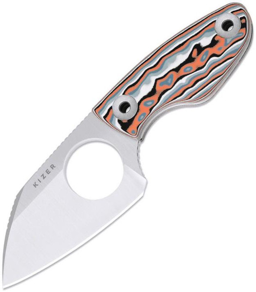 Nightjar (Vortex Pattern Micarta) Fixed Blade [2.94" Satin AUS-10] Kizer Cutlery 1114A3