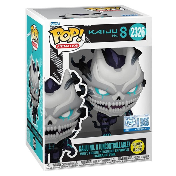 Funko Pop Kaiju No. 8 (Uncontrollable) Glow-in-the-Dark EE Exclusive [2326]