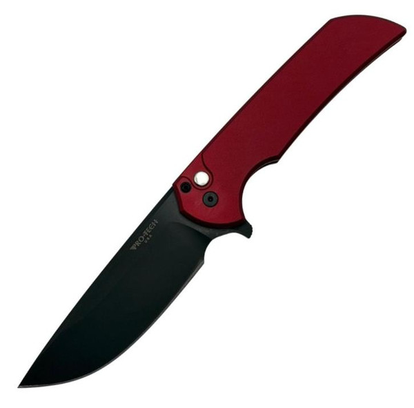 Pro-Tech Mordax Flipper Knife Red (3.50" DLC Black MagnaCut) MX103-LTD-RED