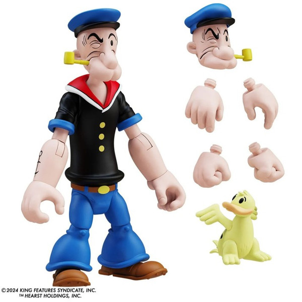 Popeye Classics - Popeye 1st Appearance Black Shirt (Action Figure) Wave 3