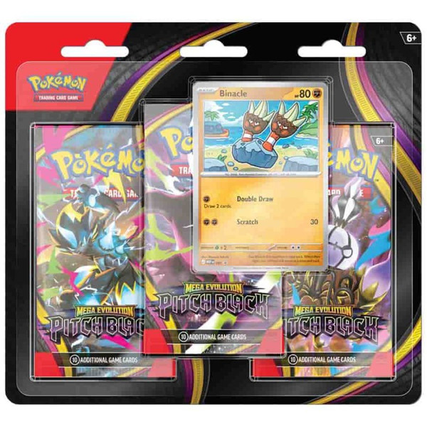 Pokemon TCG: Mega Evolution 5: Pitch Black 3-Booster Pack Blister (Random Pack of 1)