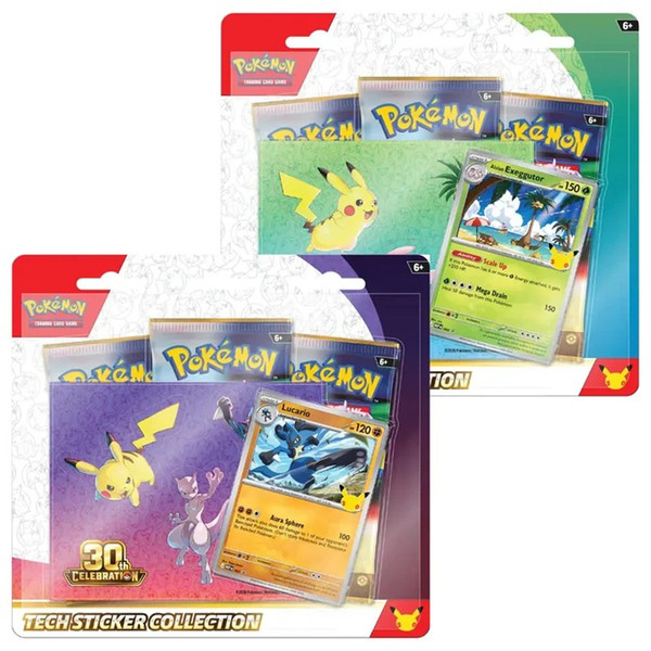 Pokemon TCG: Pokemon 30th Celebration (Tech Sticker Collection) 1 Random Box