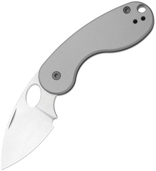Microbe TSJ AirTi (Gray Aluminum) Slip Joint Pocket Knife [2.14" Stonewashed S35VN] Kizer Cutlery Ki2742TSJA1