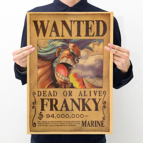 Print - One Piece Wanted Poster (FRANKY) - Pure Blades