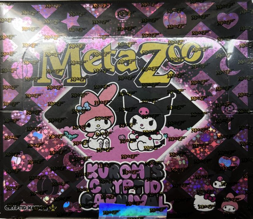 kuromi's cryptid carnival booster box MetaZoo: Each Booster Pack contains 12 all new MetaZoo TCG cards. Kuromi's Cryptid Carnival MetaZoo TCG
