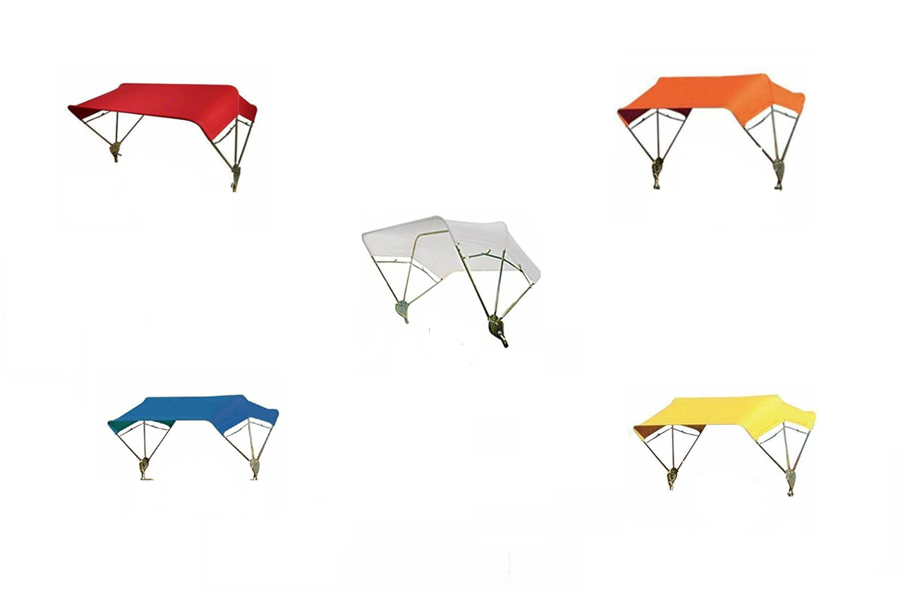 thumbnail image 2 of Farmer Bob’s 3 Bow 40” Buggy Top Tractor Umbrella – Red Steel Frame & Canvas Cover, Replaces OEM 405474 2 of 6