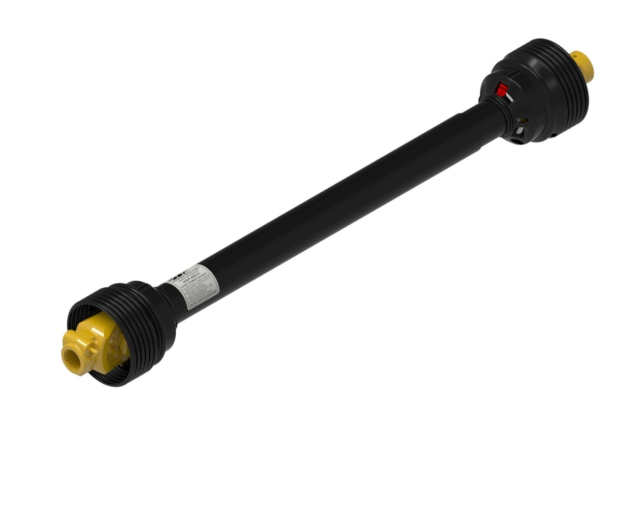 m♡ AW36 series profile PTO drive shaft with a 1 3/4-20 spline