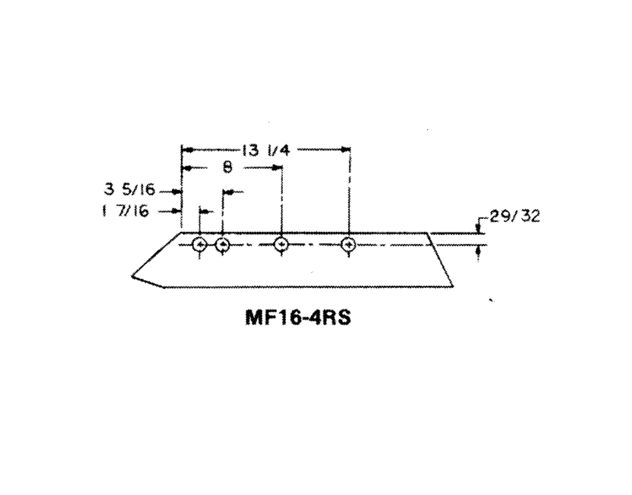 Massey Ferguson Plow share Part Number LMF164 