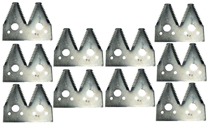 John Deere Combine Sickle Sections Double Point Tooth Top Serrated