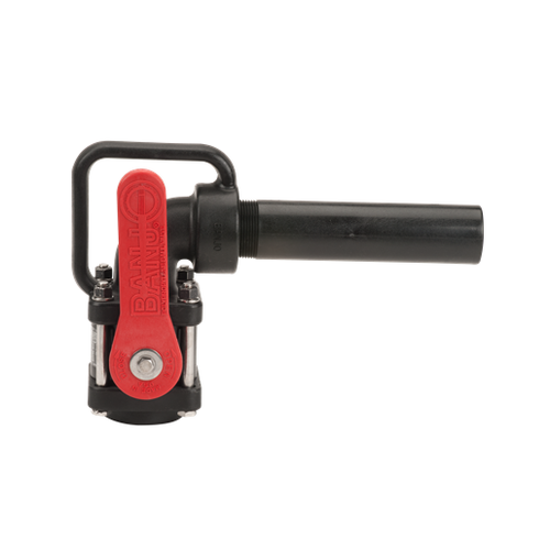 1-1/2" Nozzle Valve Full Port w/  Angled Hose End, Banjo