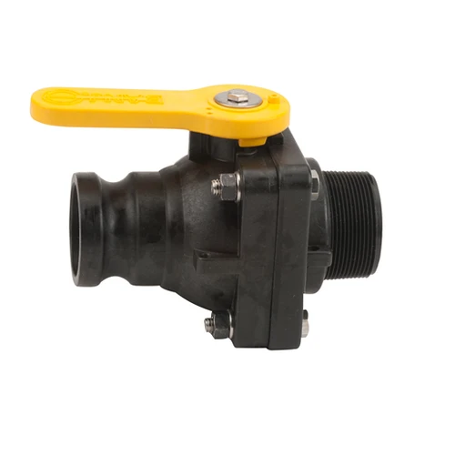 Banjo Stubby Valve 2" M Adapter x 2" M NPT Standard Port Ball Valve
