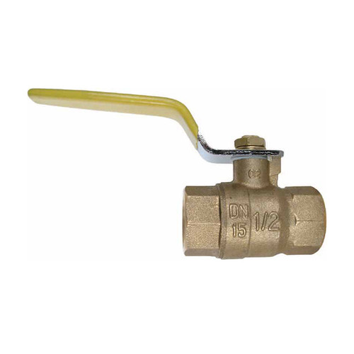Full Port Brass Ball Valve 1/4" x 1/4" FPT 600 PSI Rating 2.02 Length