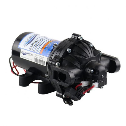 Everflo 4.0 GPM Diaphragm 12 Volt Pump 60 PSI Quick Attach Port Connections