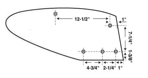 Moldboard for an IH International Super Chief Plow 16" Inch Bottom.