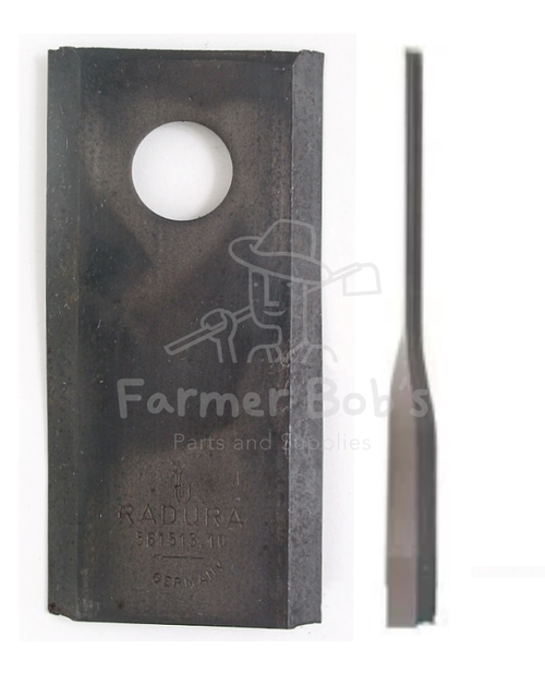 Disc Mower Blade Right, 93 mm x 48 mm x 3 mm w/ 19 mm Hole 