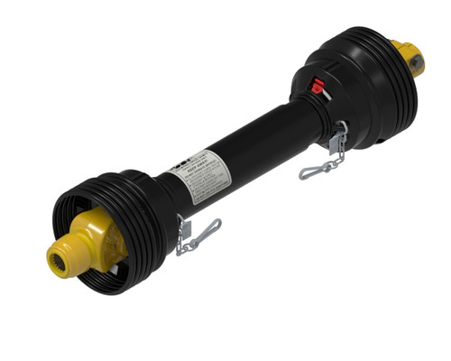 Weasler 33" Complete PTO Driveline 1-1/8" Hex SSL x 1-1/8" Hex Clamp Implement End