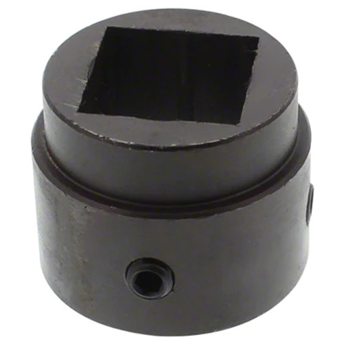  1" Square  Bore Weld on Hub For X Series 2" Diameter with 1/4" Keyway