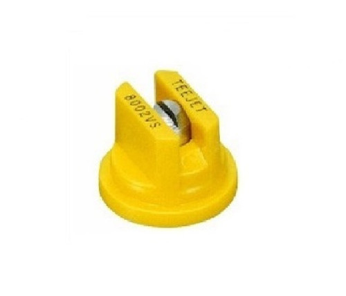 TeeJet Flat Spray Tips Yellow 80° Polymer w/ SS Insert Visiflo