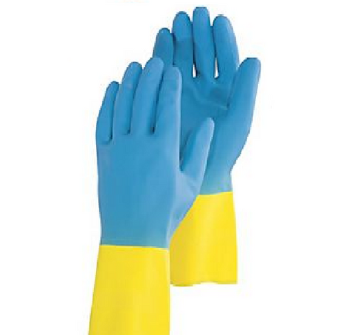 Pair of Majestic Large Neoprene Over Latex Chemical Resistant Gloves