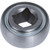 W210PPB6 1-1/8" Square bore Bearing w/ Spherical OD