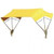 Yellow 3 Bow 48" Buggy Top Tractor Umbrella Frame & Canvas Cover JBT3