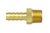Pressure Connections Brass Hose Barb 3/8" NPT & 1/2" Barb
