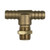 Valley Industries Brass Nozzle Body Tee 3/8" Hose Barb With 11/16" Thread