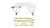 White Complete 3 Bow 48" Tractor Umbrella Buggy Top w/ Axle Mounts JBT3
