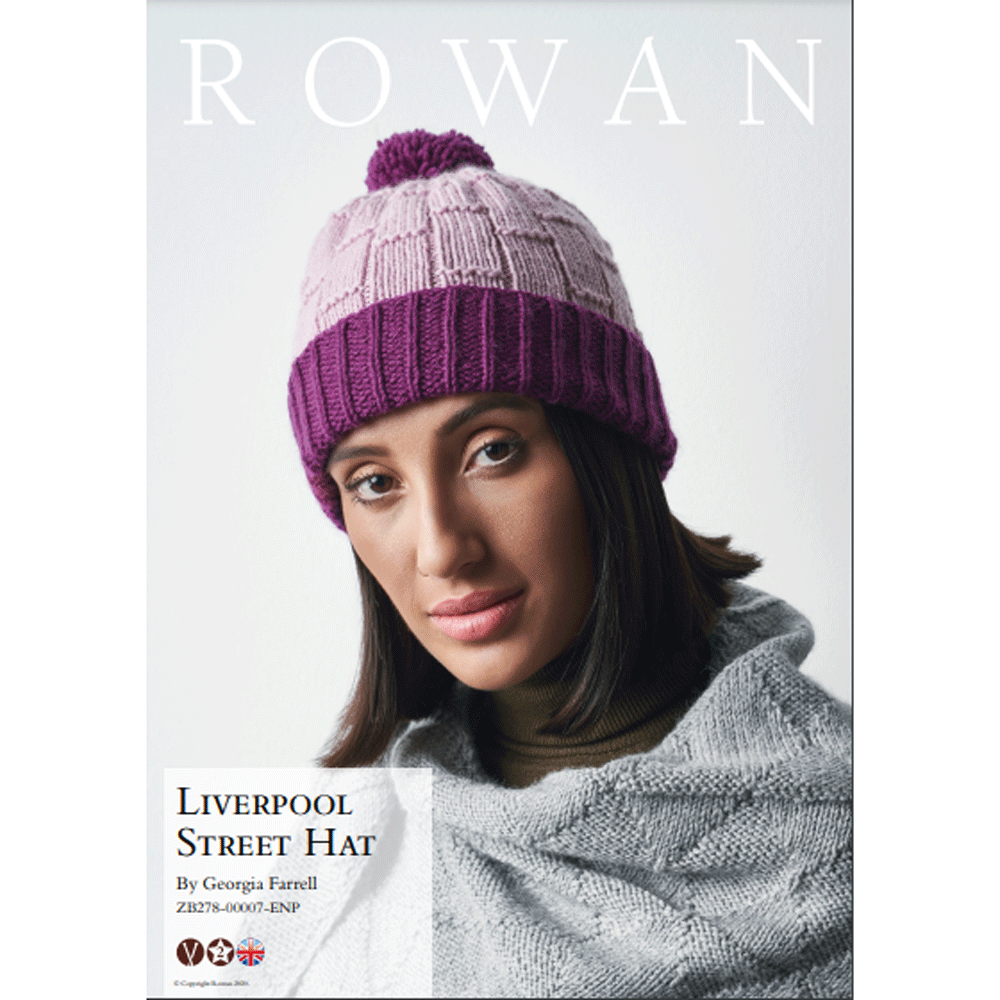 Rowan Women's Liverpool Street Hat Knitting Pattern using Alpaca Soft