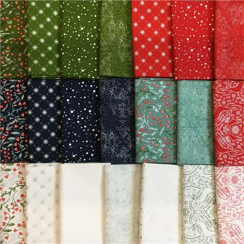Merrymaking Gingiber Moda Fabrics 21 Fat Quarter Bundle Outback