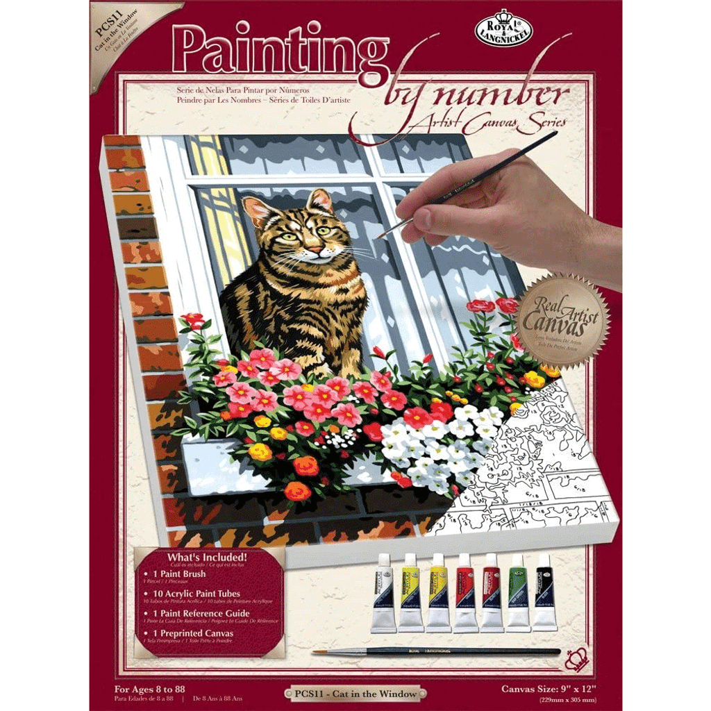 Royal & Langnickel Painting by Numbers Artist Canvas Series Cat in