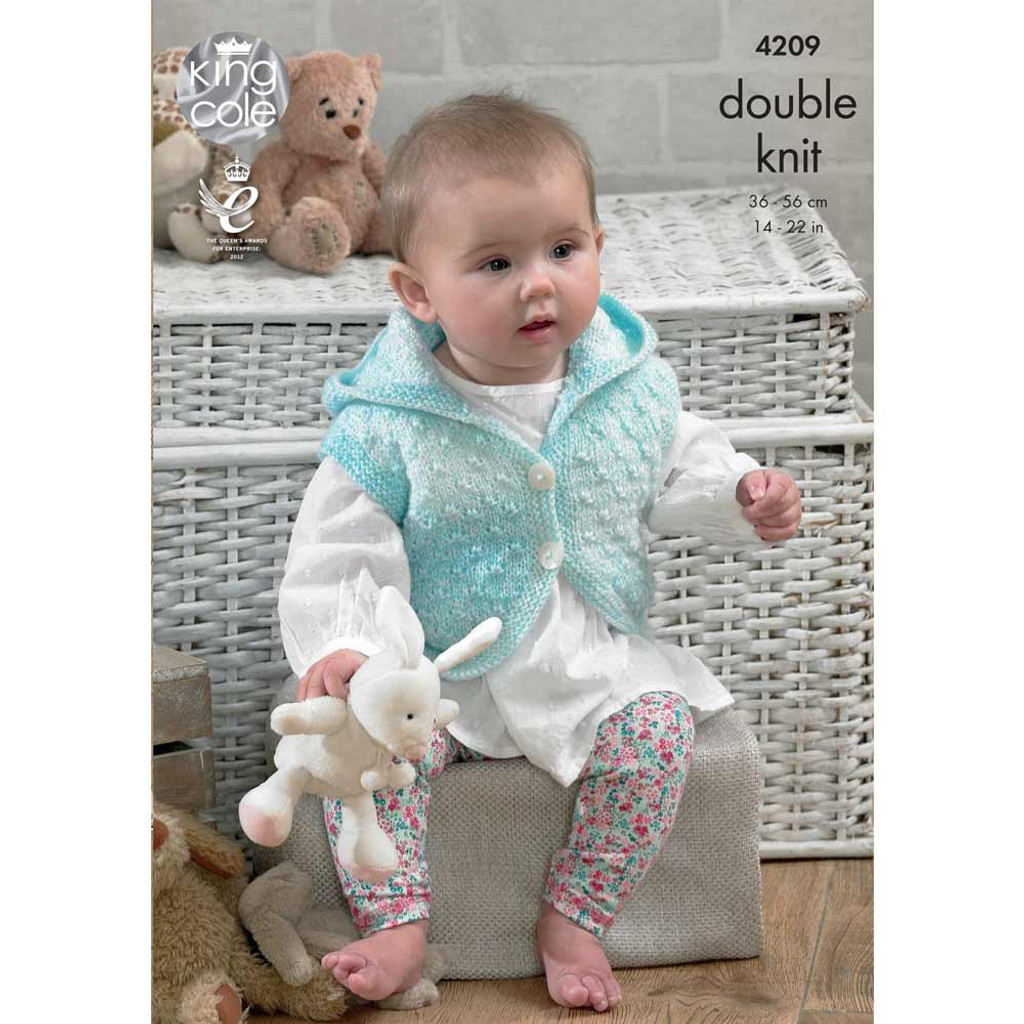 Baby Set Knitting Pattern | King Cole Melody DK and Big Value Baby DK 4209 | Digital Download - Main image