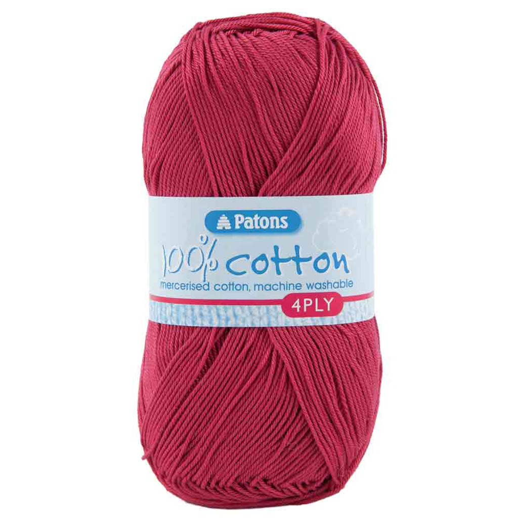 Patons 100% Cotton 4 Ply Knitting Yarn, 100g Balls | Outback Yarns