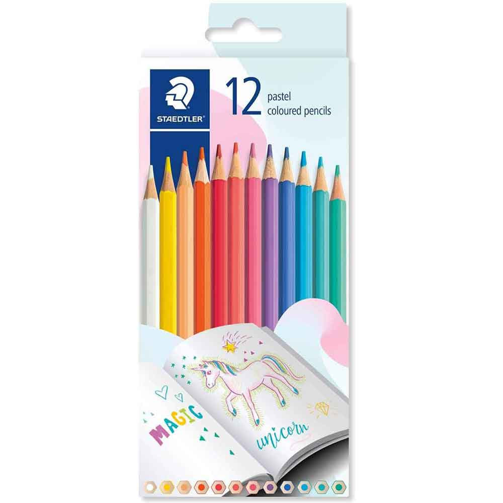 Staedtler Pastel Coloured Pencils Pack of 12 Outback Yarns