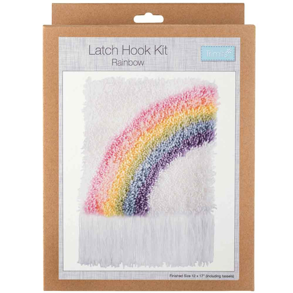 Rainbow Latch Hook Kit Trimits Outback Yarns