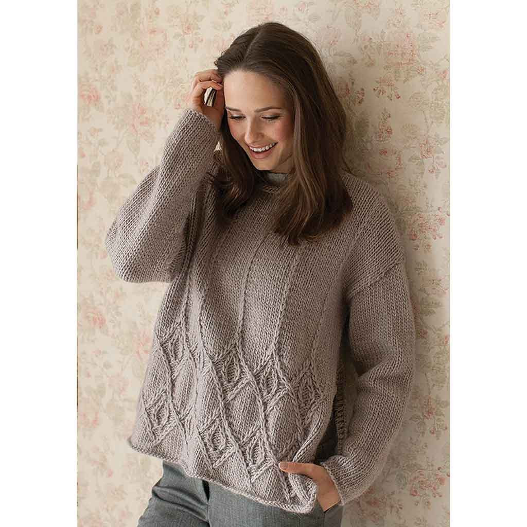 Rowan Kay Womens Sweater PDF Pattern, Cocoon Outback Yarns