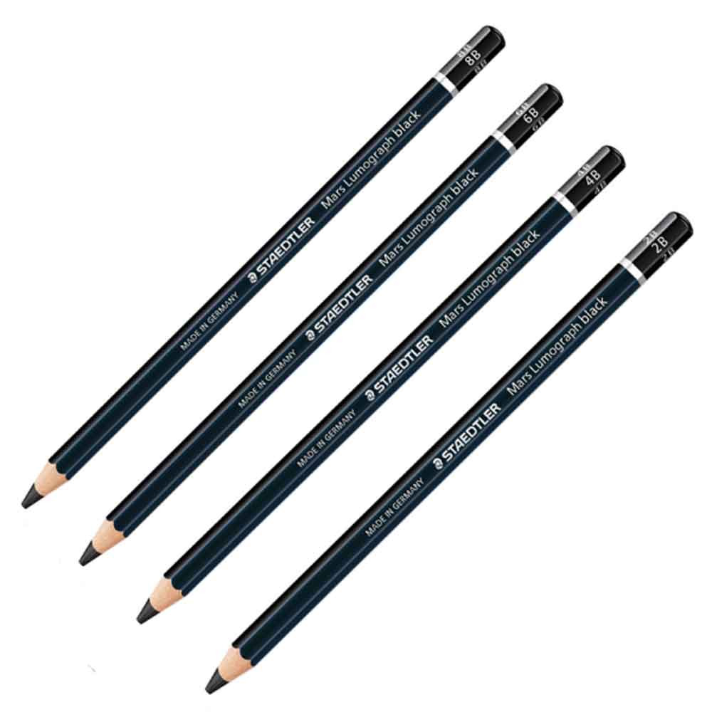 Staedtler Mars Lumograph Black Pencils Various Grade Outback Yarns