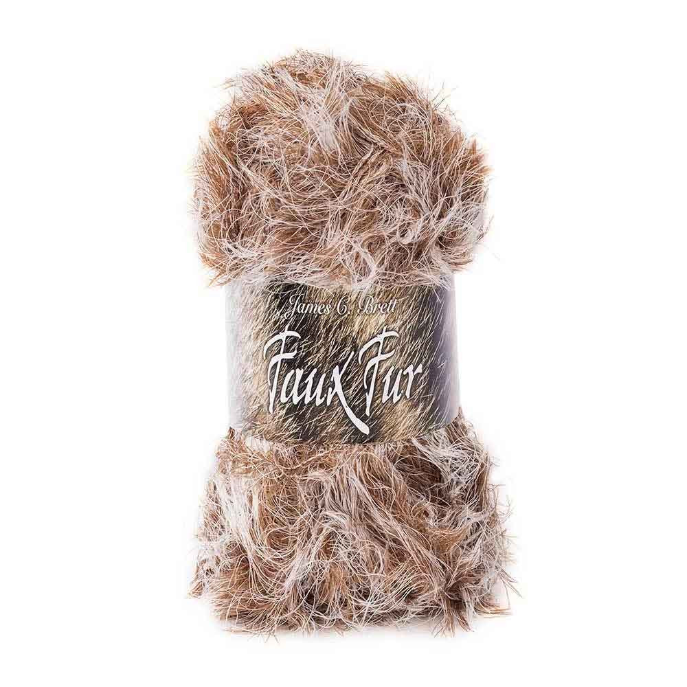 James C Brett Faux Fur Fashion Yarn, 100g Outback Yarns