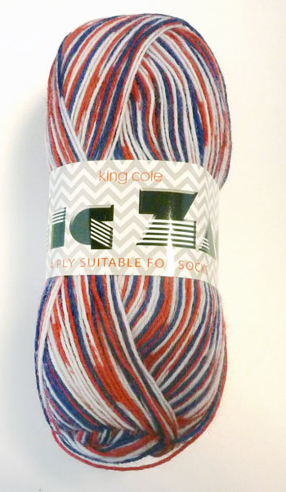 King Cole Zig Zag 4 Ply Knitting Yarn & Wool, 100g Balls | Outback