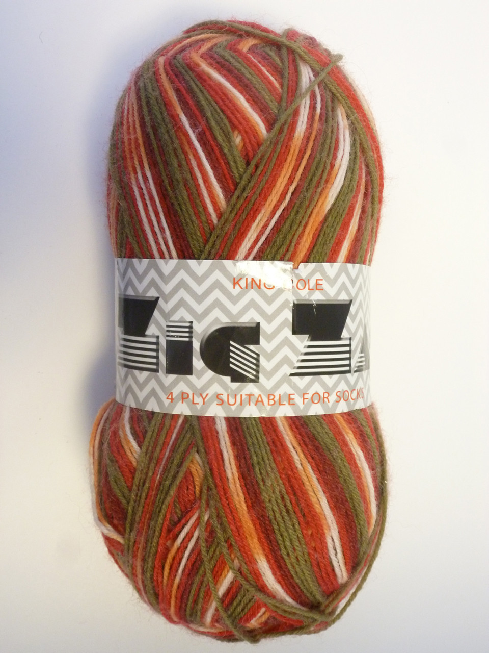 King Cole Zig Zag 4 Ply Knitting Yarn & Wool, 100g Balls | Outback