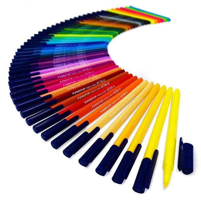 Staedtler Triplus Color 1mm Fibre Tip Colouring Pen Various