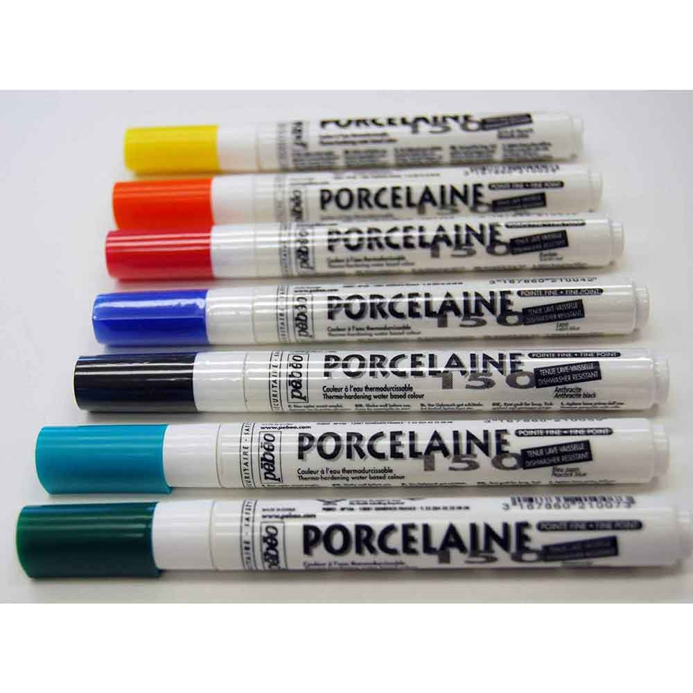 Pebeo Porcelaine 150 Marker Pen Nib Various Colours